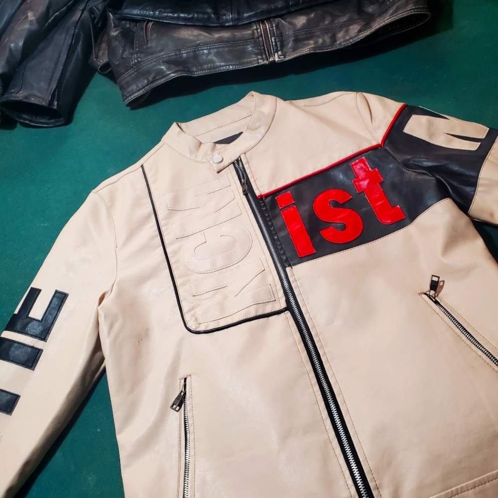 Leather riding jacket xl